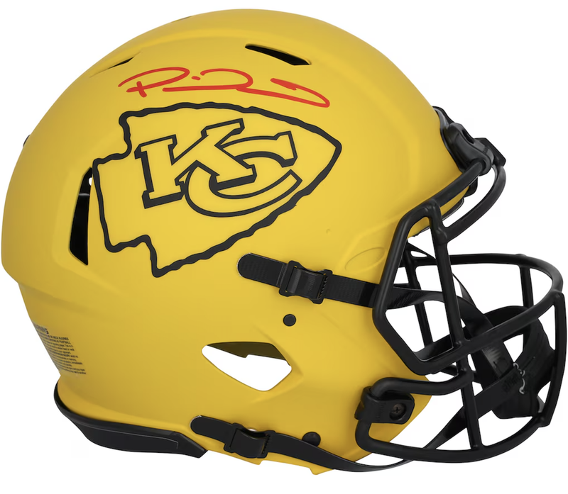 Patrick Mahomes Autographed Kansas City Chiefs RAVE Speed Authentic Helmet Beckett Witnessed