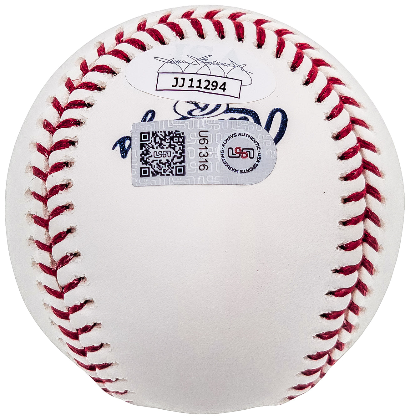 Fernando Tatis Jr. Autographed Official MLB 50th Anniversary Logo Baseball San Diego Padres "Bebo" JSA Stock #202019