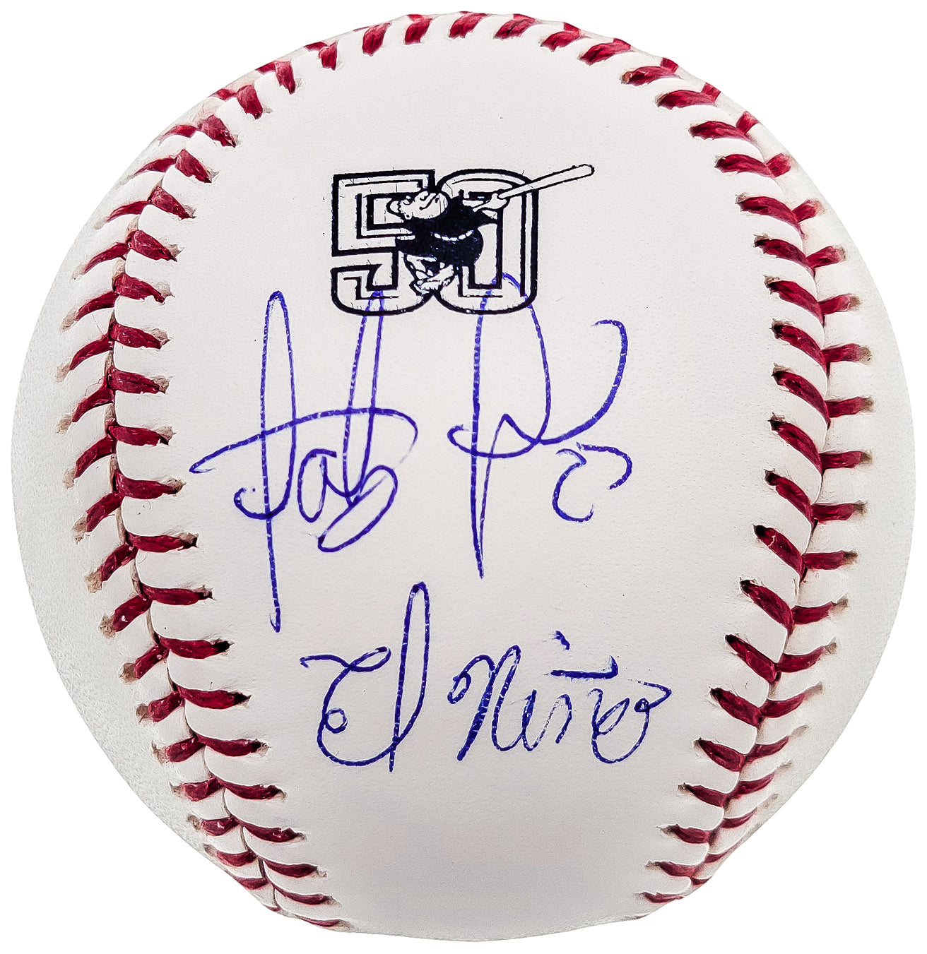 Fernando Tatis Jr. Autographed Official MLB 50th Anniversary Logo Baseball San Diego Padres "El Nino" JSA Stock #202020