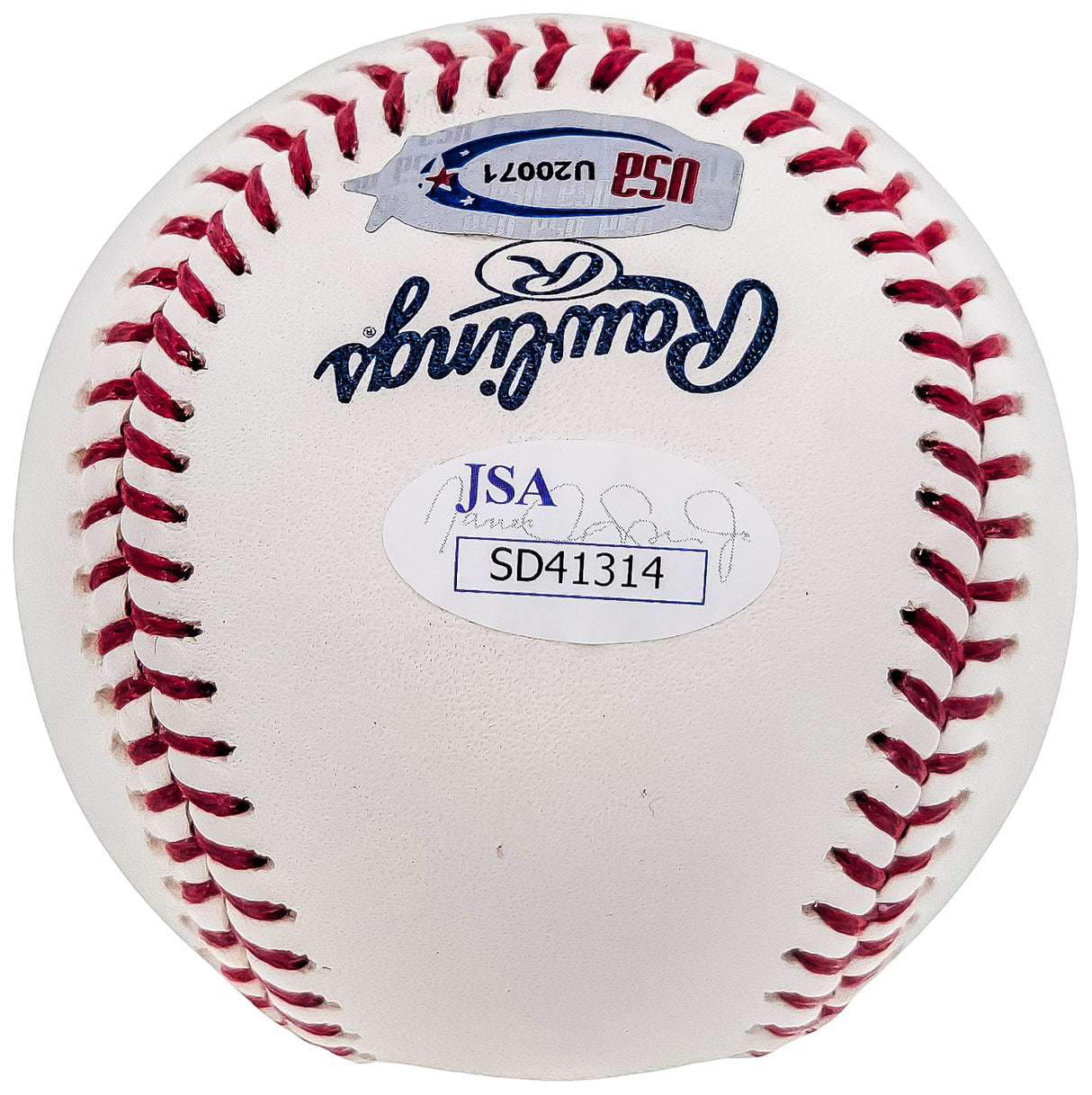 Fernando Tatis Jr. Autographed Official MLB 2019 Opening Day Logo Baseball San Diego Padres "MLB Debut 3/28/2019" JSA Stock #202011