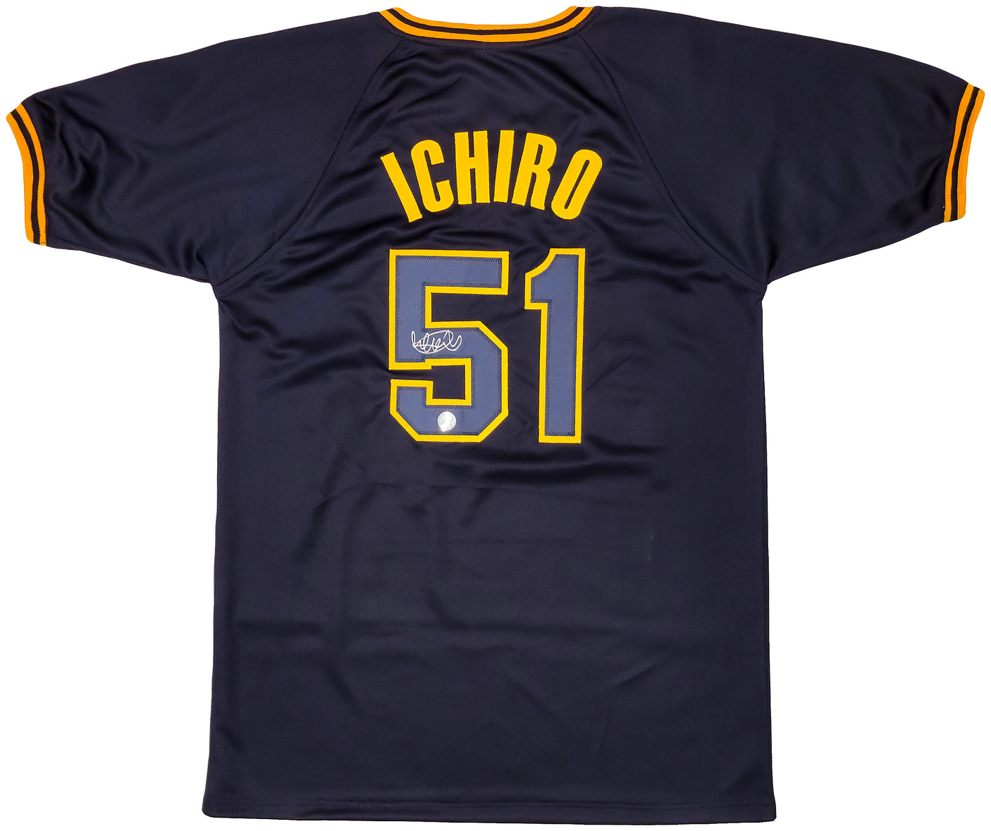 Orix Blue Wave Ichiro Suzuki Autographed Navy Jersey IS Holo Stock #202072