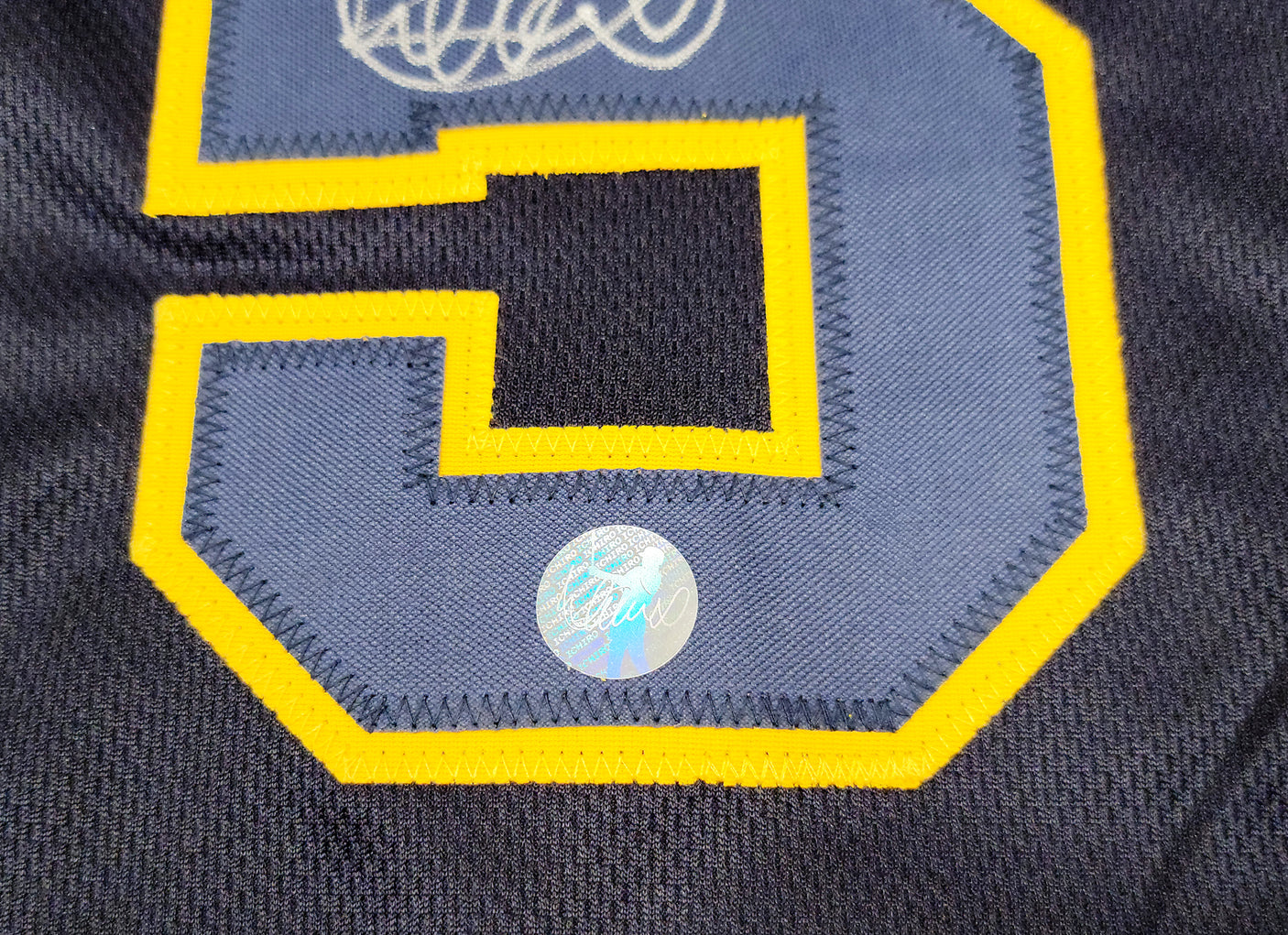 Orix Blue Wave Ichiro Suzuki Autographed Navy Jersey IS Holo Stock #202072