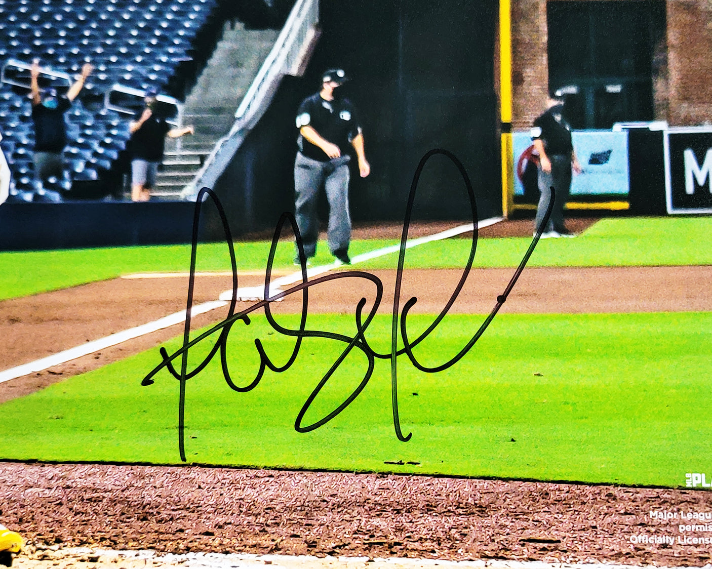 Fernando Tatis Jr. Autographed 16x20 Photo San Diego Padres Bat Flip Beckett BAS QR Stock #202105