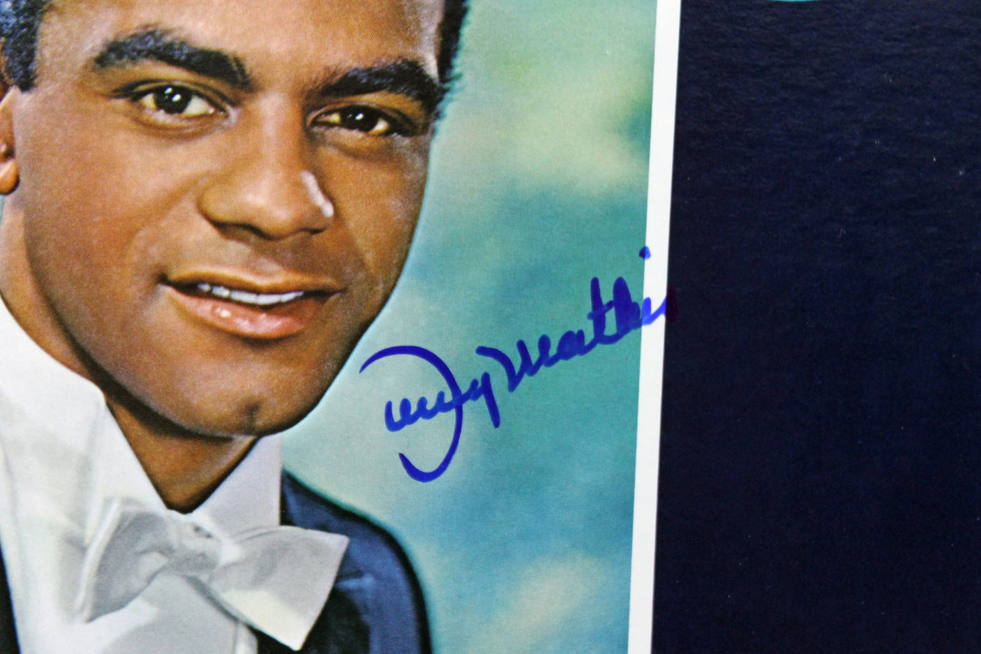 Johnny Mathis Authentic Signed Love Is Everything Album Cover PSA/DNA #AB43090