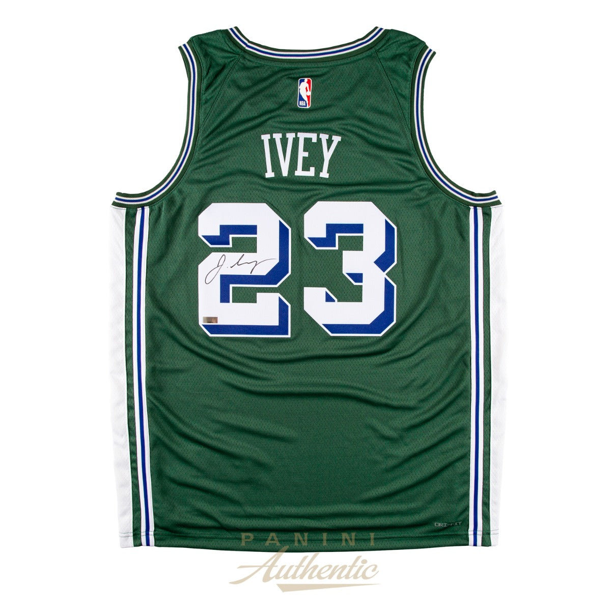 Jaden Ivey Autographed Detroit Pistons Green 2022-23 Detroit Pistons City Edition Swingman Jersey Panini
