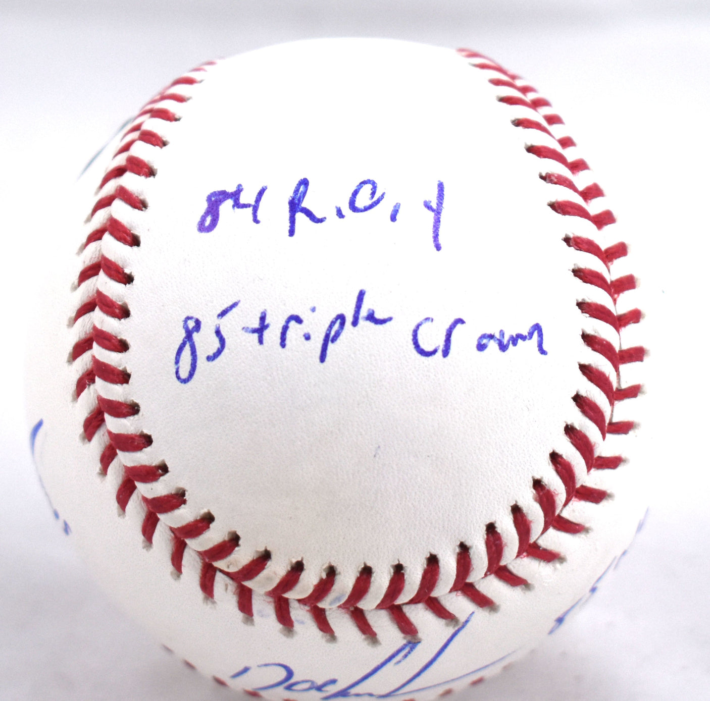 Dwight Gooden Autographed Rawlings OML Baseball w/ 4 Stats - Beckett W Hologram