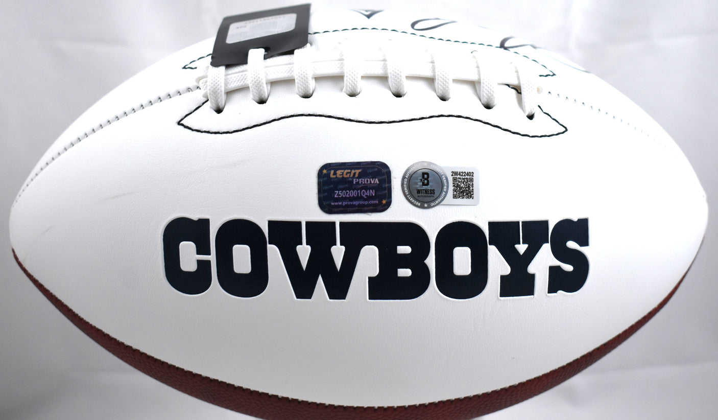 Jay Novacek Signed Dallas Cowboys Franklin Logo Football - Beckett W Hologram