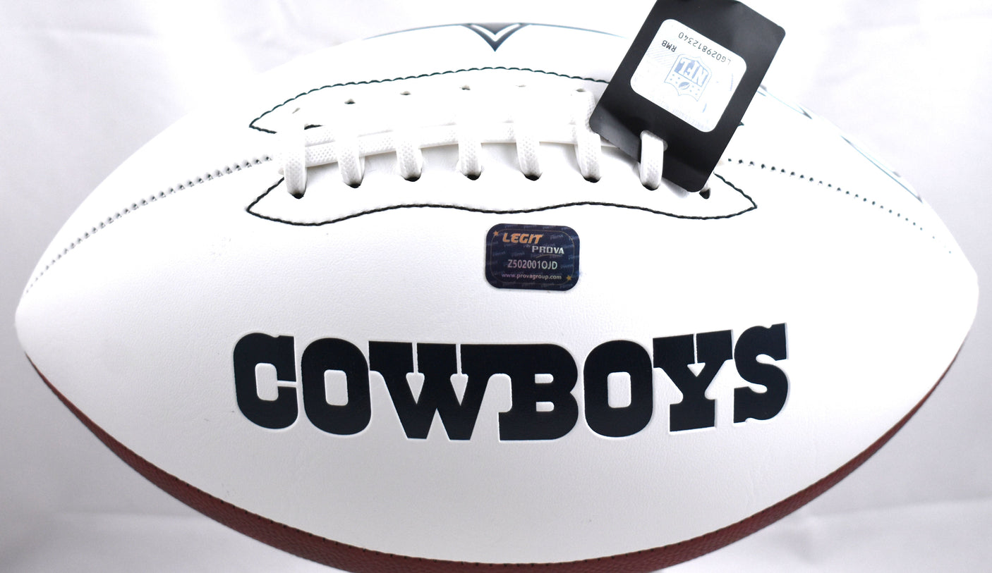 Randy White Signed Dallas Cowboys Franklin Logo Football - Prova *Black
