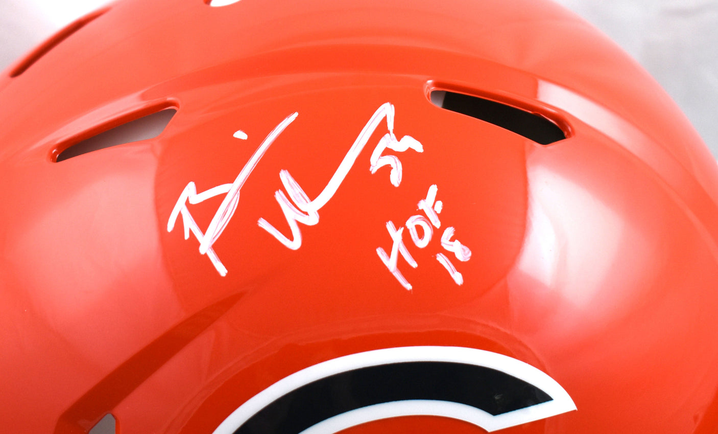 Brian Urlacher Signed Bears ALT 22 F/S Speed Authentic Helmet w/ HOF- Beckett W