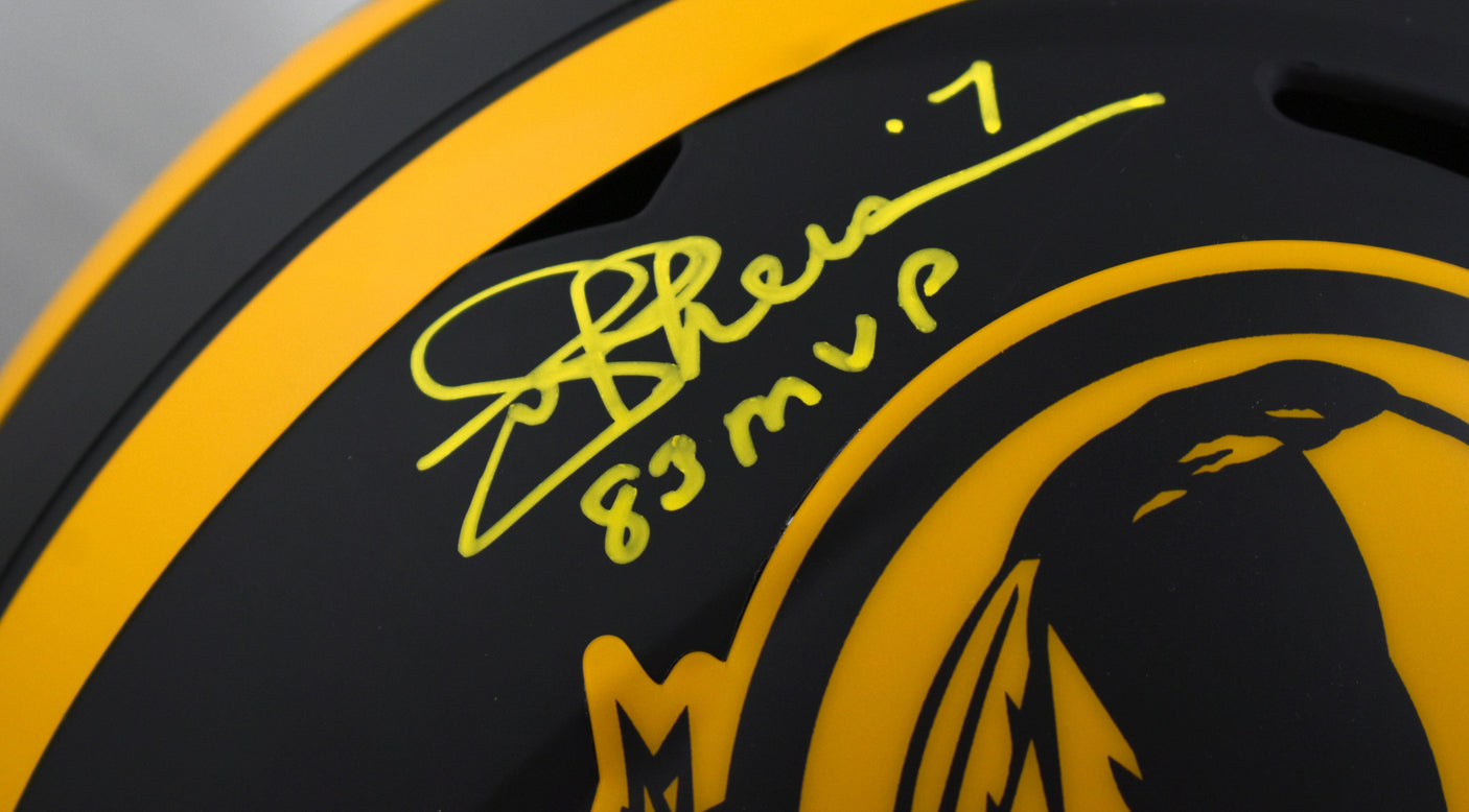 Joe Theismann Washington F/S Eclipse Speed Helmet w/ MVP - Beckett W Hologram