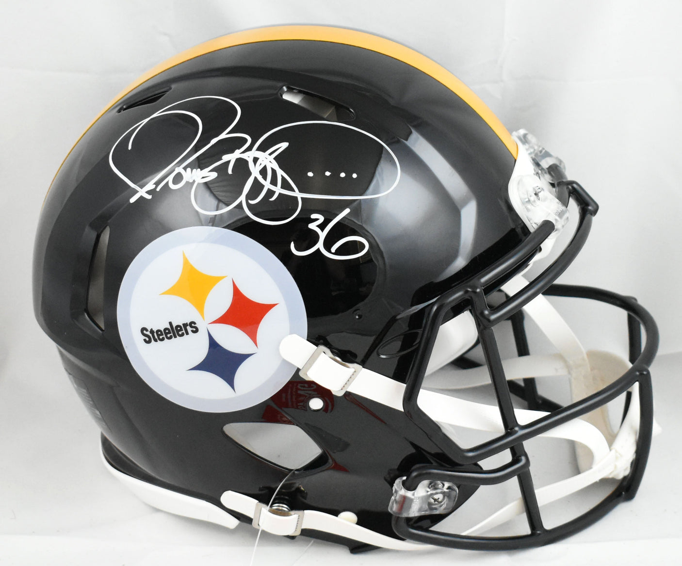 Jerome Bettis Autographed Steelers F/S Speed Authentic Helmet - Beckett W Holo