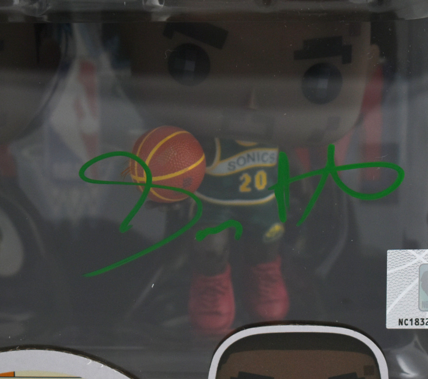 Gary Payton Shawn Kemp Signed Seattle Supersonics Funko Pop - Beckett W Holo