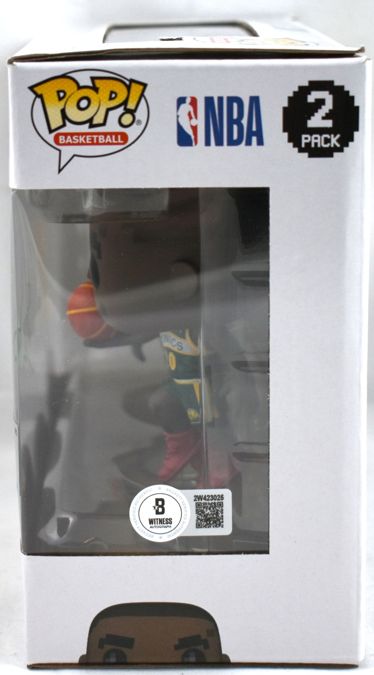 Gary Payton Shawn Kemp Signed Seattle Supersonics Funko Pop - Beckett W Holo