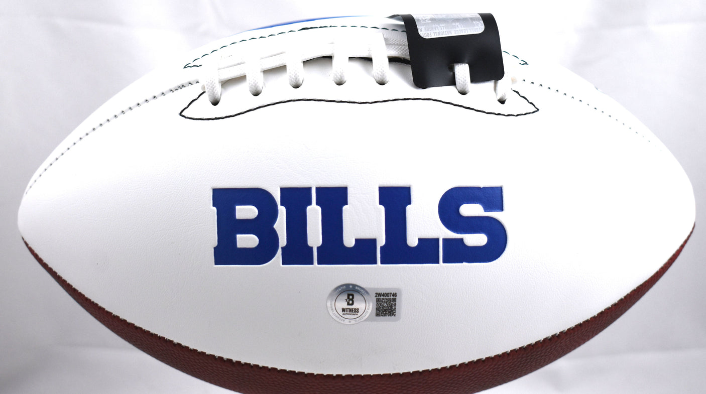 Amari Cooper Autographed Buffalo Bills Logo Football - Beckett W Hologram *Black