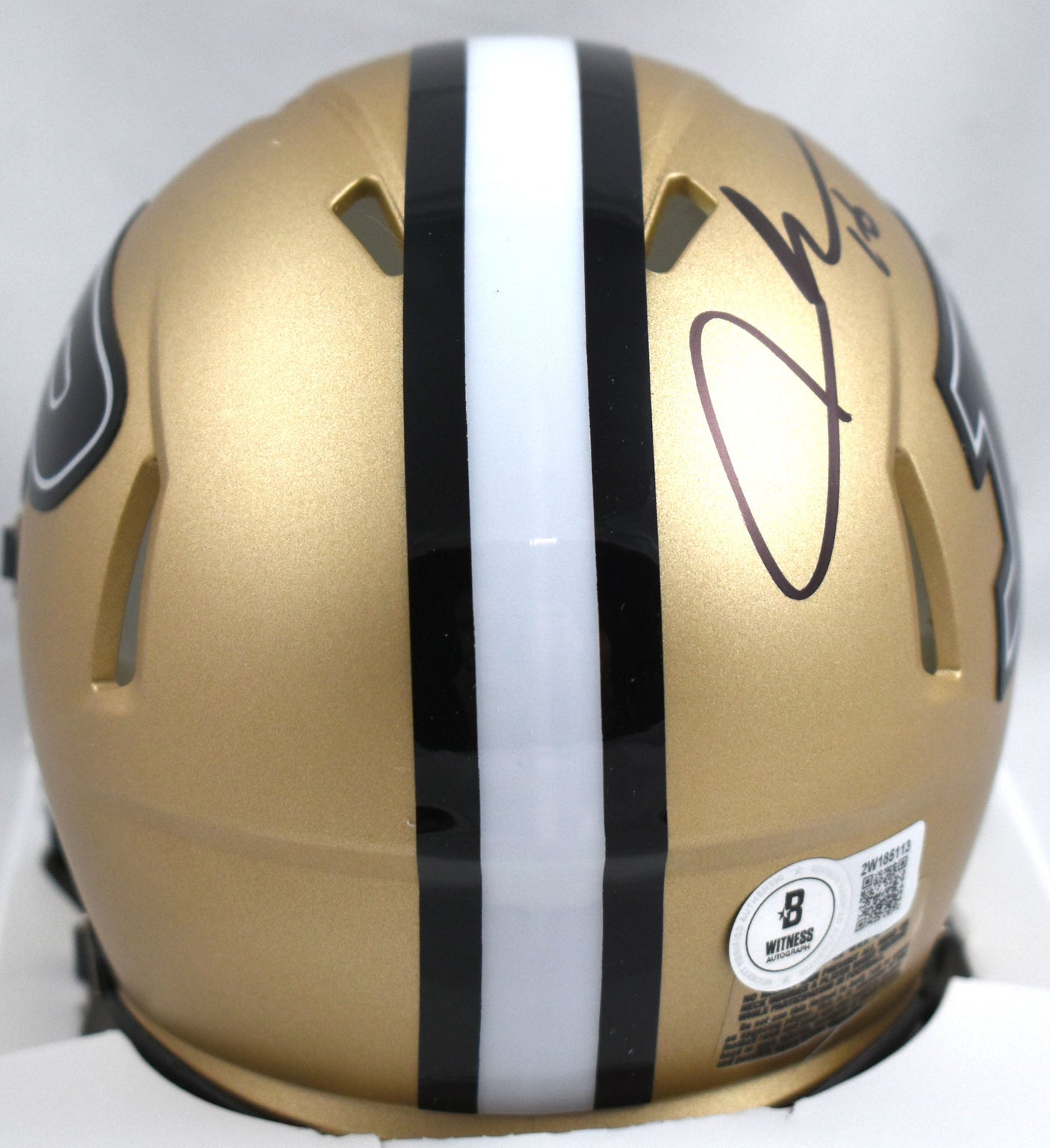 Aidan O'Connell Autographed Purdue Speed Mini Helmet - Beckett W Hologram *Black