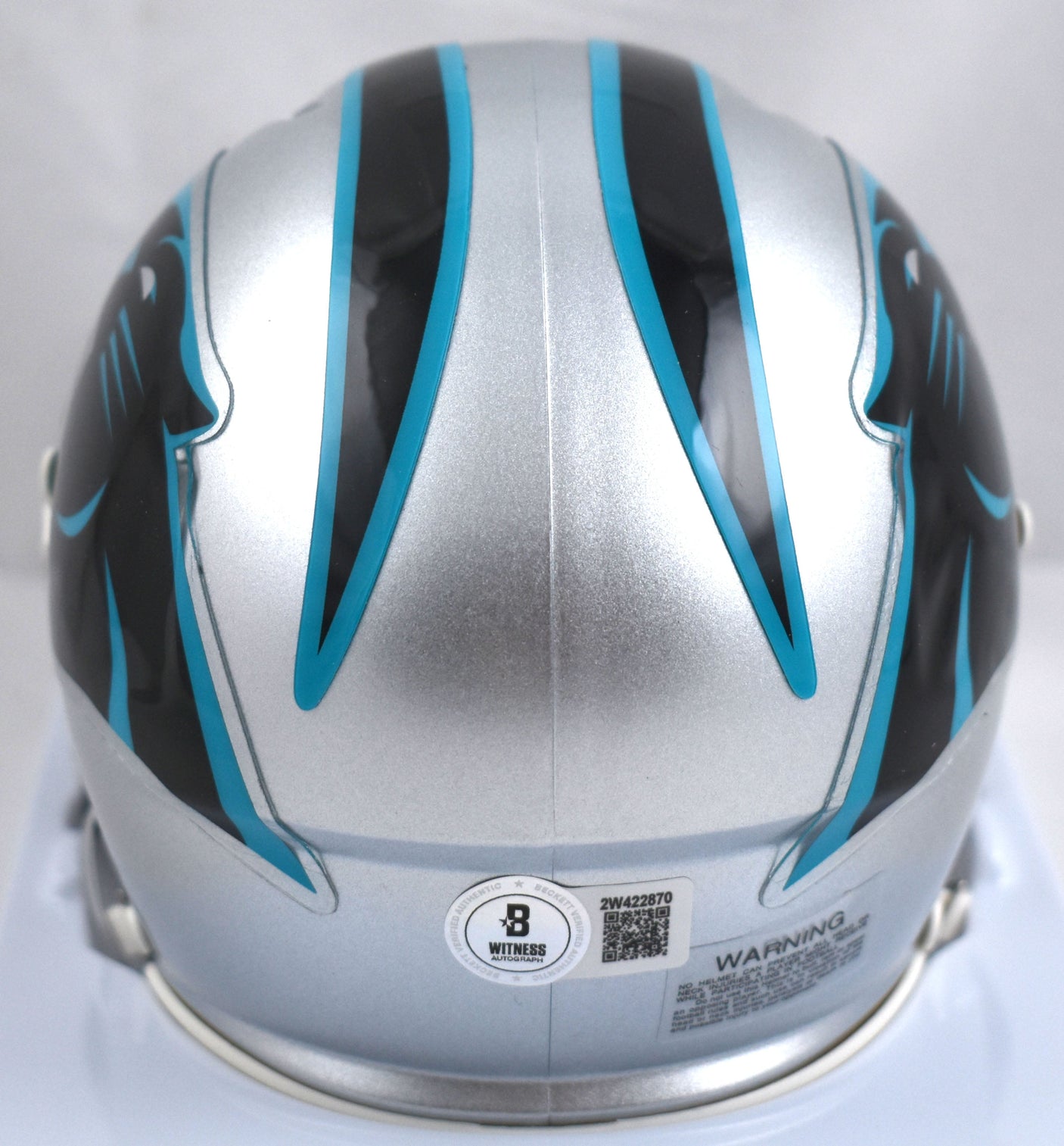 Luke Kuechly Autographed Carolina Panthers Speed Mini Helmet- Beckett W Hologram