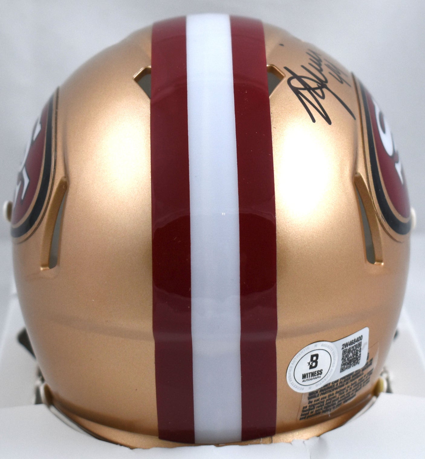 Kyle Juszczyk Autographed 49ers Speed Mini Helmet - Beckett W Hologram *Black