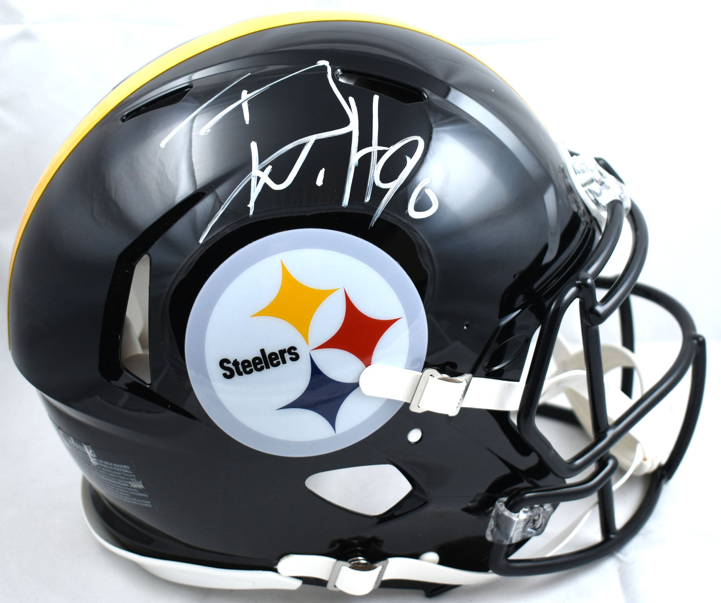 T.J. Watt Autographed Steelers F/S Speed Authentic Helmet - Beckett W Hologram
