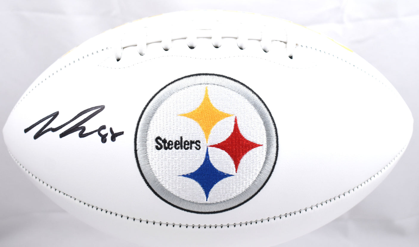 Pat Freiermuth Autographed Pittsburgh Steelers Logo Football- Beckett W Hologram