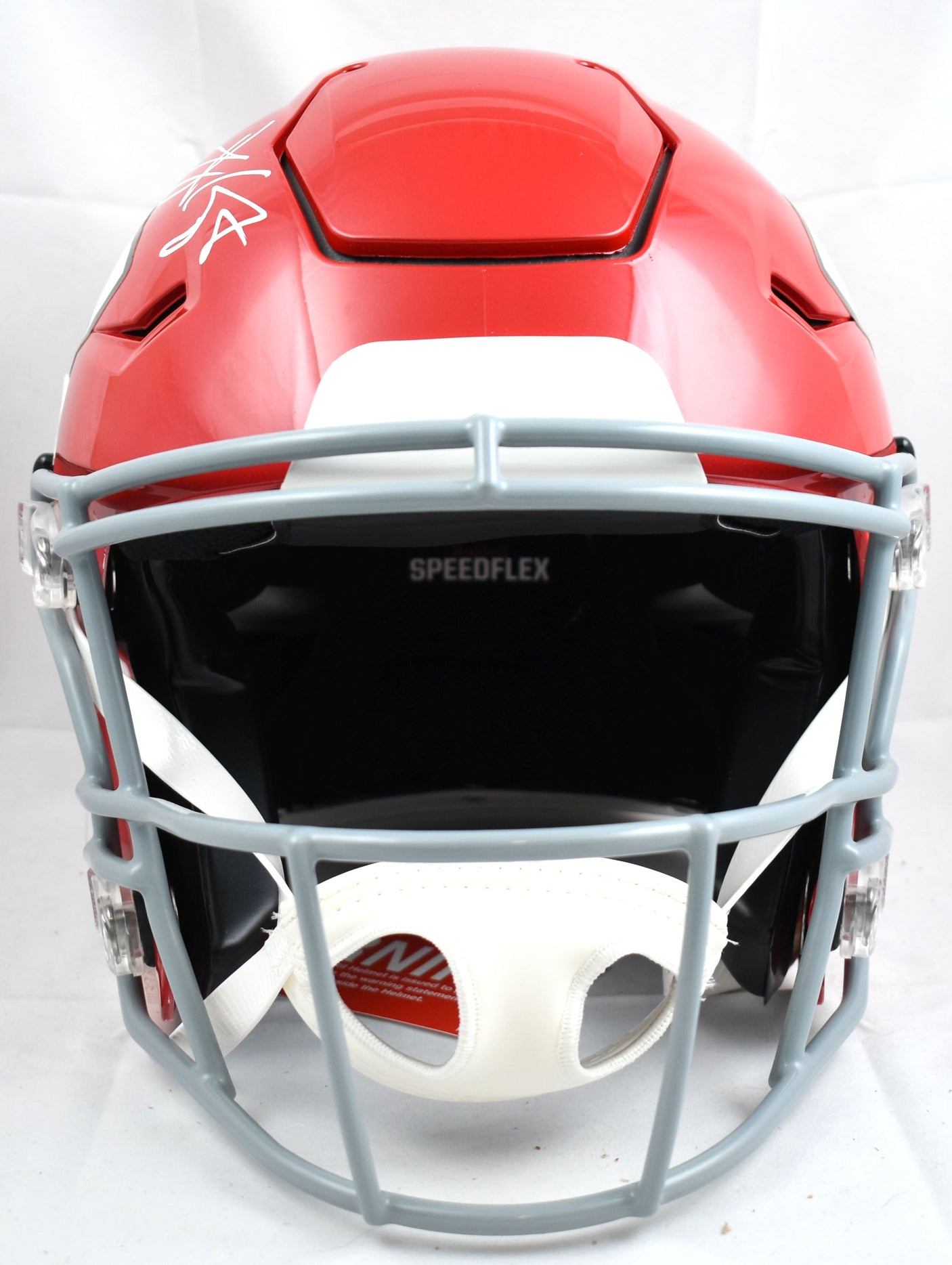 Travis Kelce Signed Chiefs F/S SpeedFlex Helmet Grey Mask - Beckett W Hologram