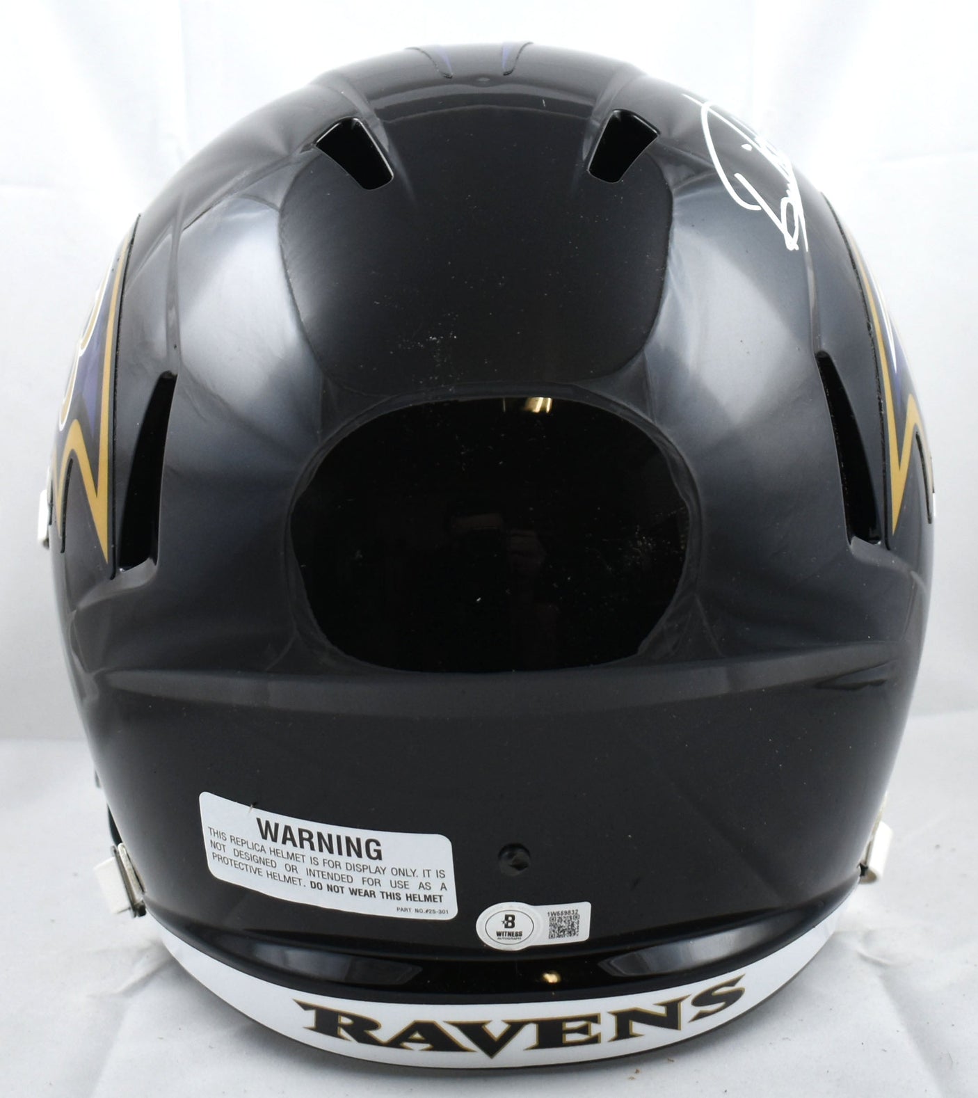 Derrick Henry Autographed Baltimore Ravens F/S Speed Helmet - Beckett W Hologram