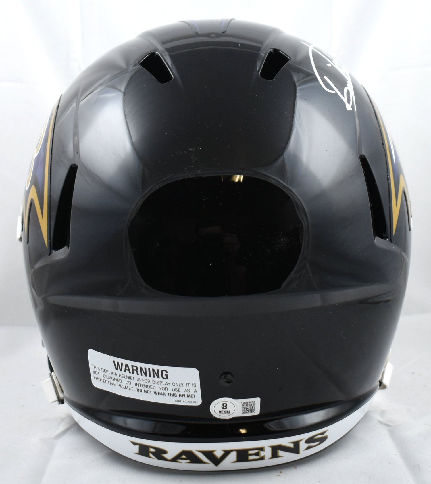 Derrick Henry Autographed Baltimore Ravens F/S Speed Helmet - Beckett W Hologram