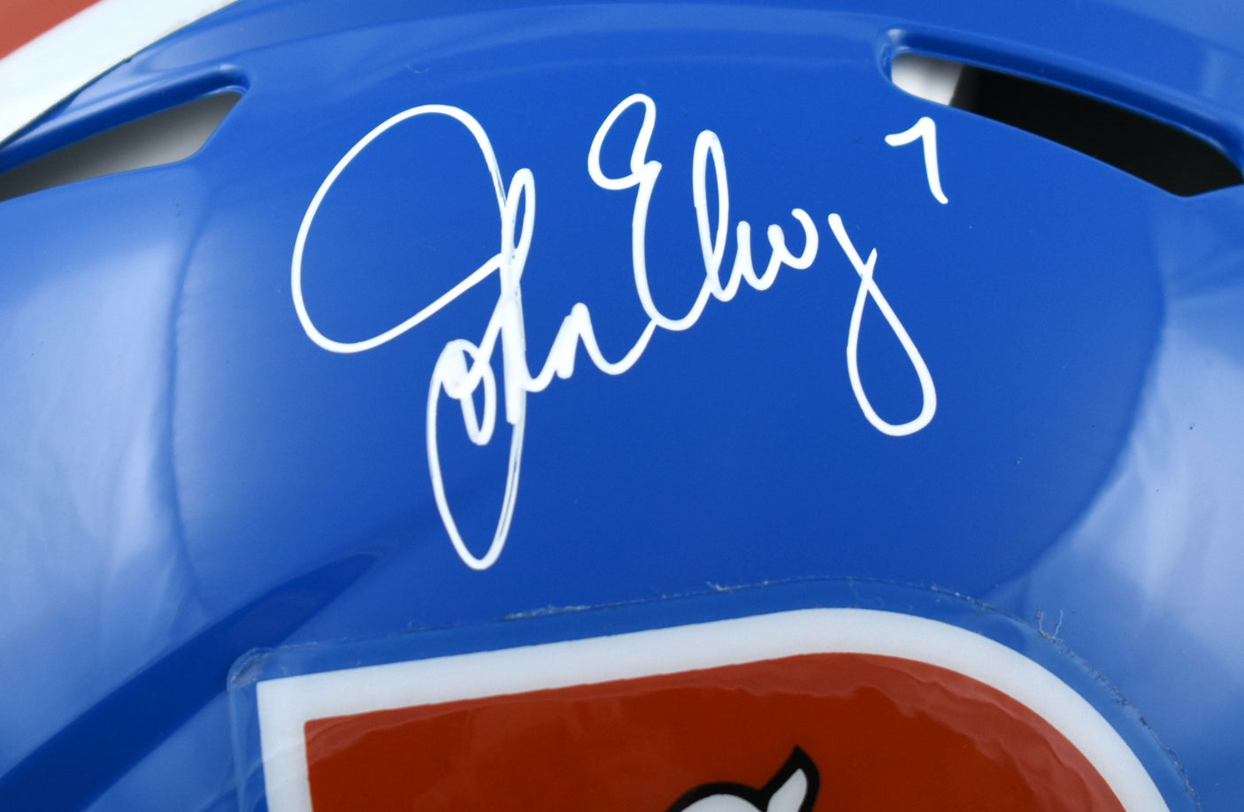 John Elway Signed Broncos F/S 75-96 Speed Authentic Helmet - Beckett W Hologram