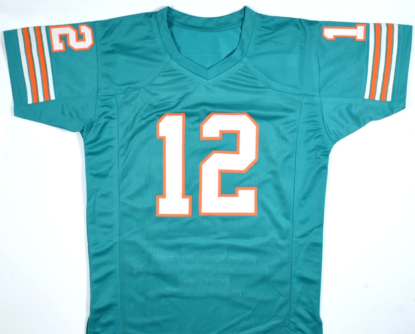 Bob Griese Autographed Teal Pro Style Stat Jersey - Beckett W Hologram *Black