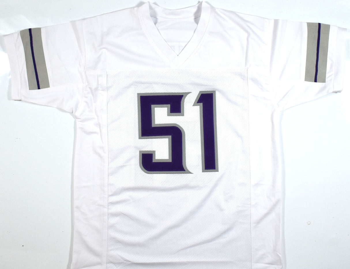 Blake Cashman Autographed White Pro Style Jersey - Beckett W Hologram *Silver