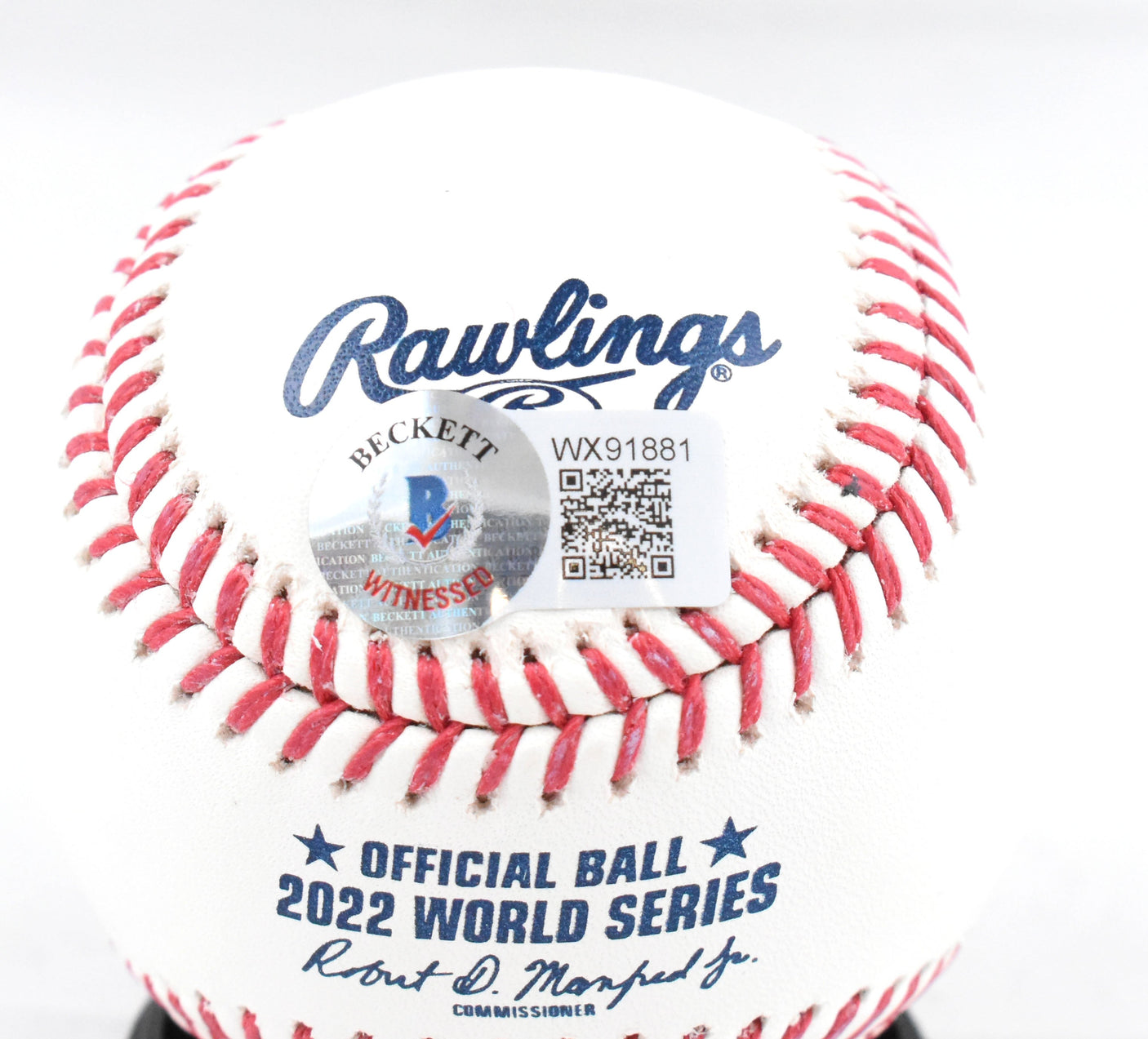 Kyle Tucker Autographed Rawlings World Series OML Baseball - Beckett W Hologram