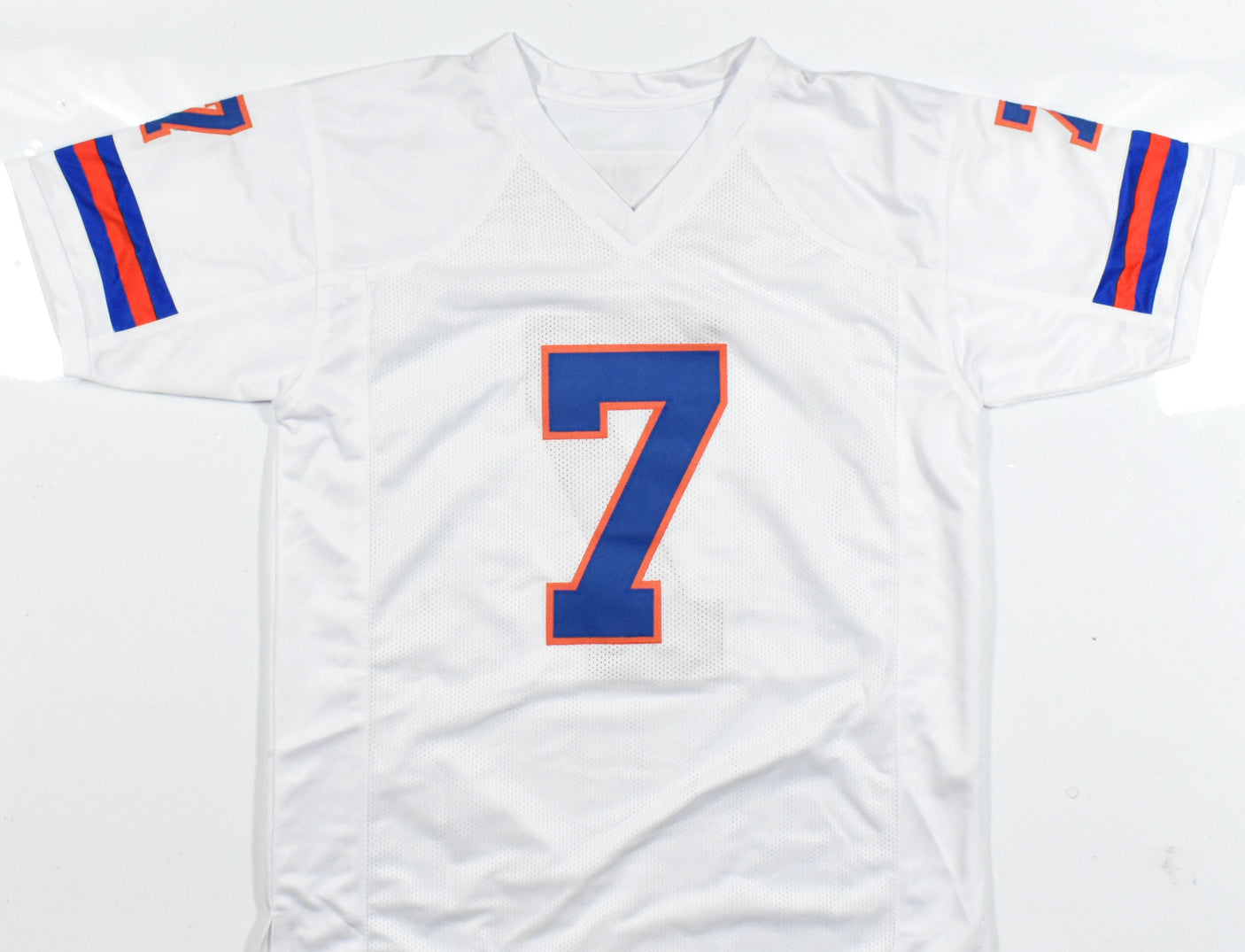 John Elway Autographed White Pro Style Jersey - Beckett W Hologram *Silver