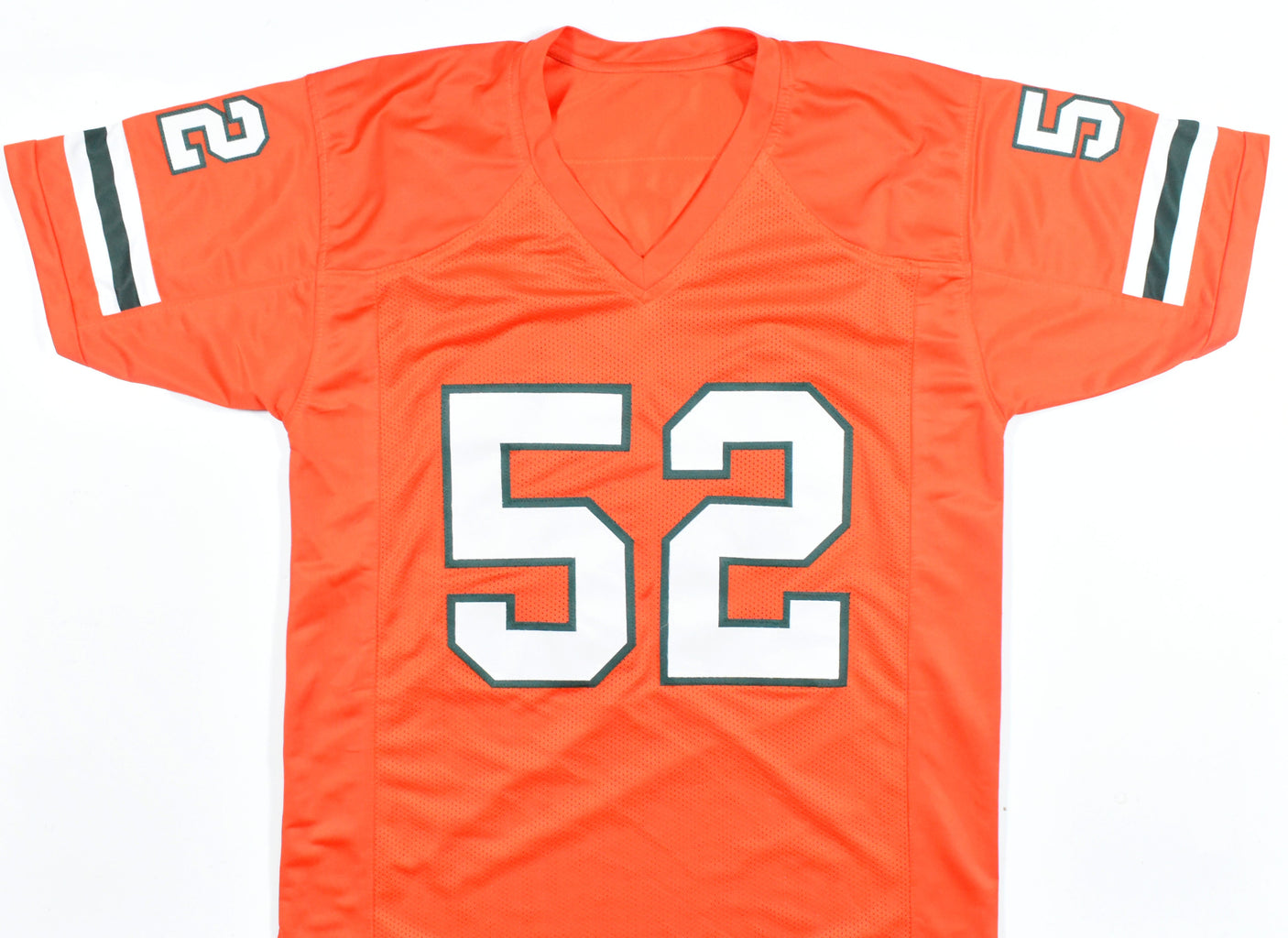 Ray Lewis Autographed Orange College Style Jersey - Beckett W Hologram *Black