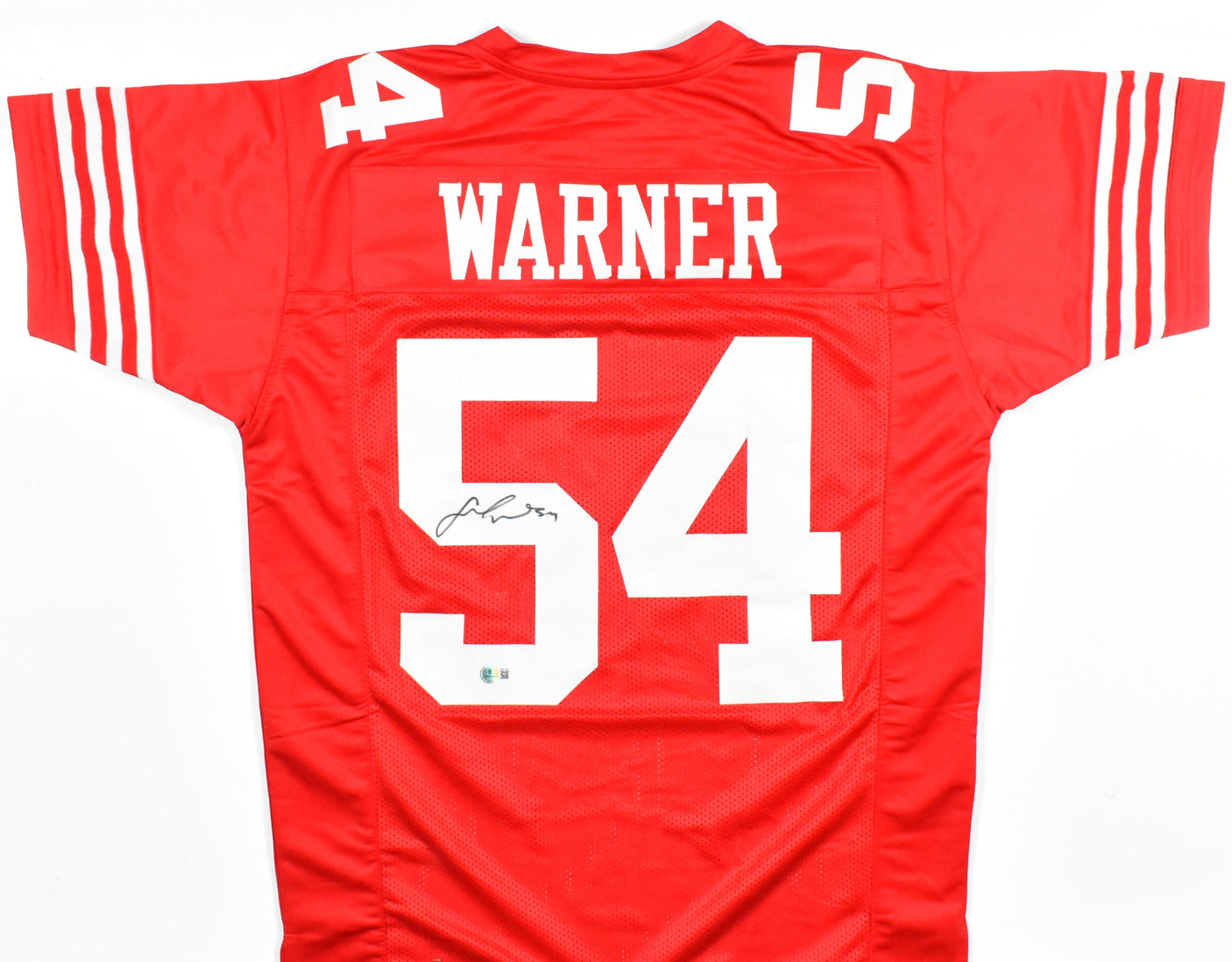 Fred Warner Autographed White Pro Style Jersey - Beckett W Hologram *Black