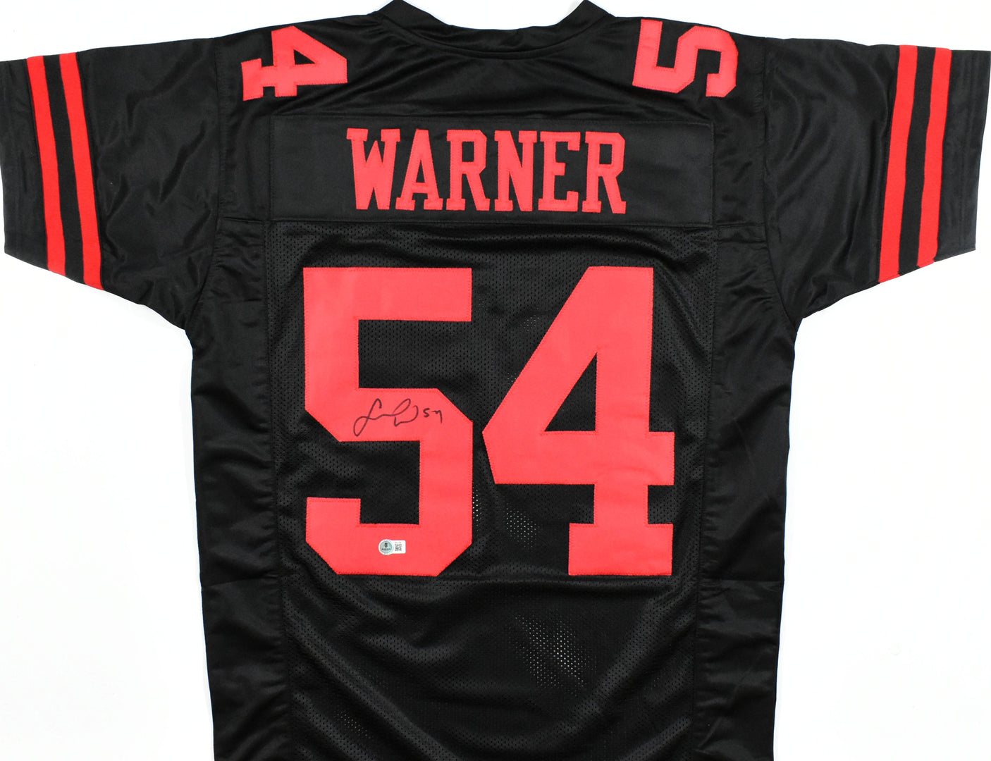 Fred Warner Autographed Black Pro Style Jersey - Beckett W Hologram *Black