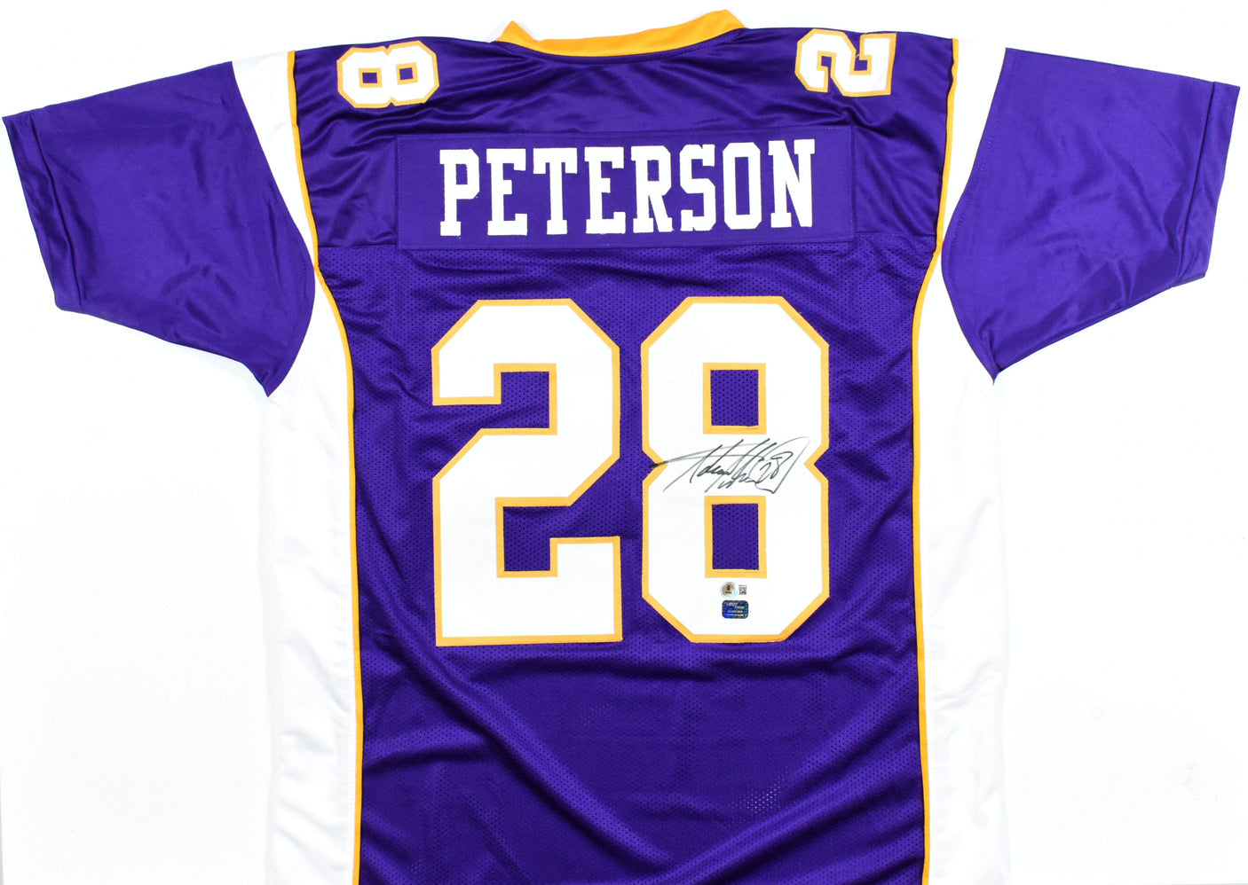 Adrian Peterson Autographed Purple Pro Style Jersey - Beckett W Hologram *8