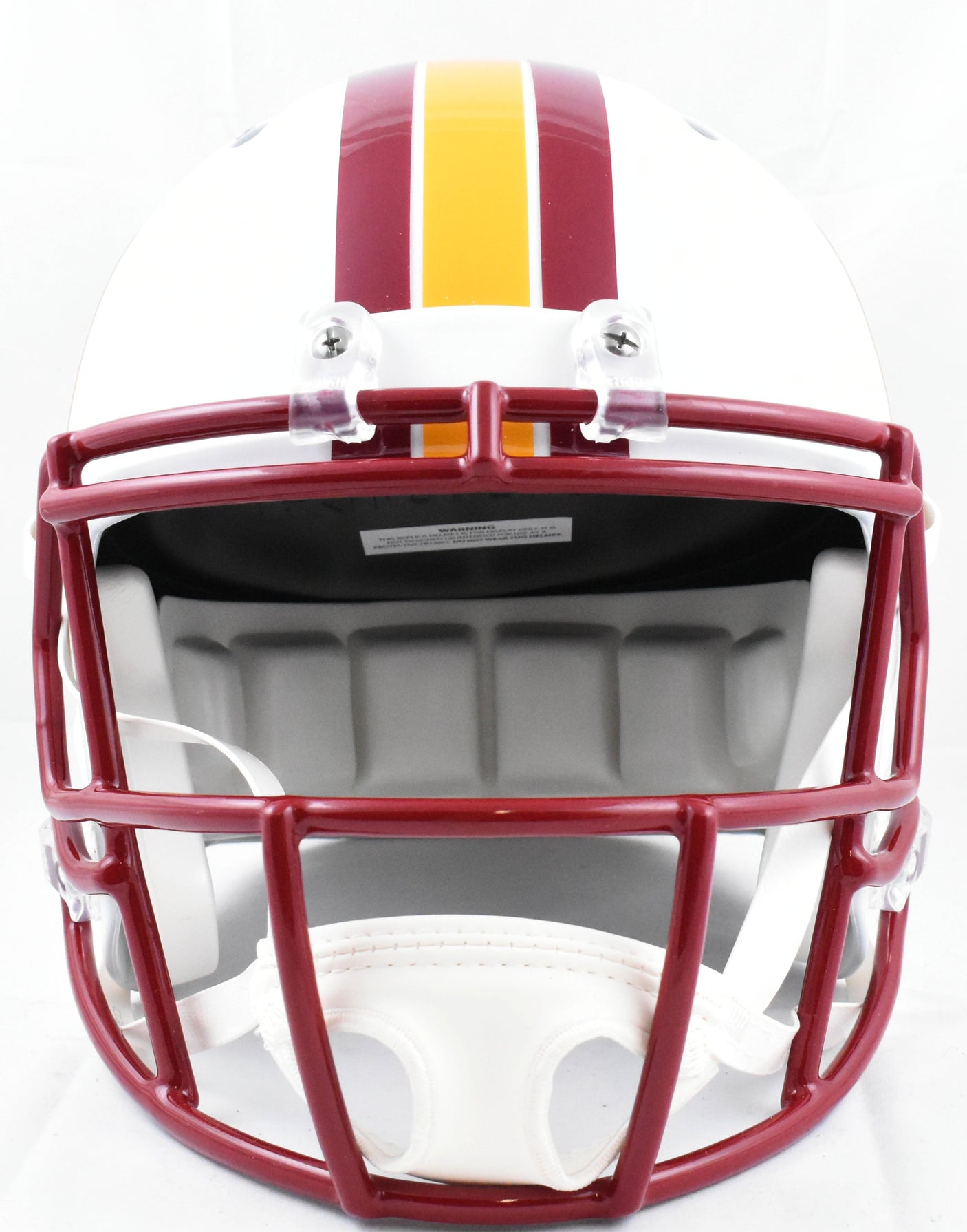 Adrian Peterson Signed Washington F/S Flat White Speed Helmet - Beckett W Holo