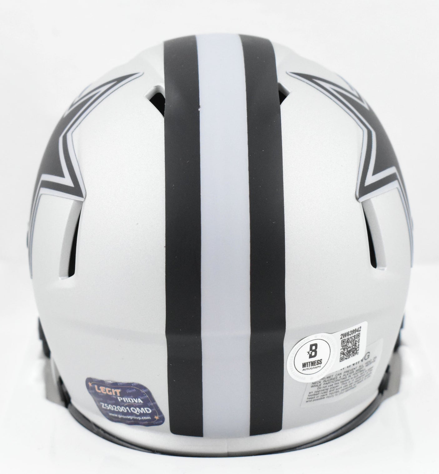 Emmitt Smith Autographed Dallas Cowboys Rave Speed Mini Helmet - Beckett W Holo