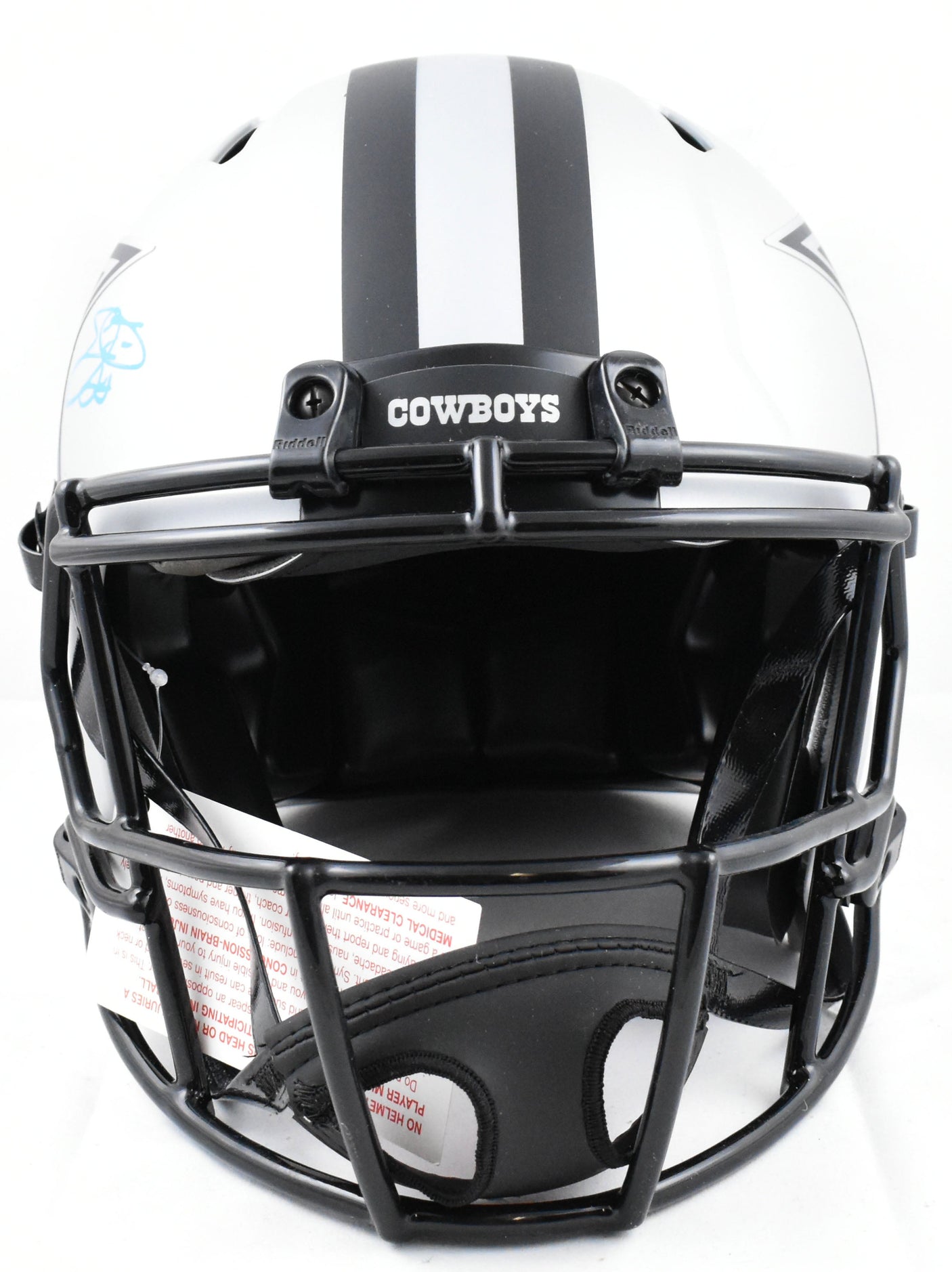 Emmitt Smith Signed Dallas Cowboys F/S Rave Speed Authentic Helmet-BeckettW Holo