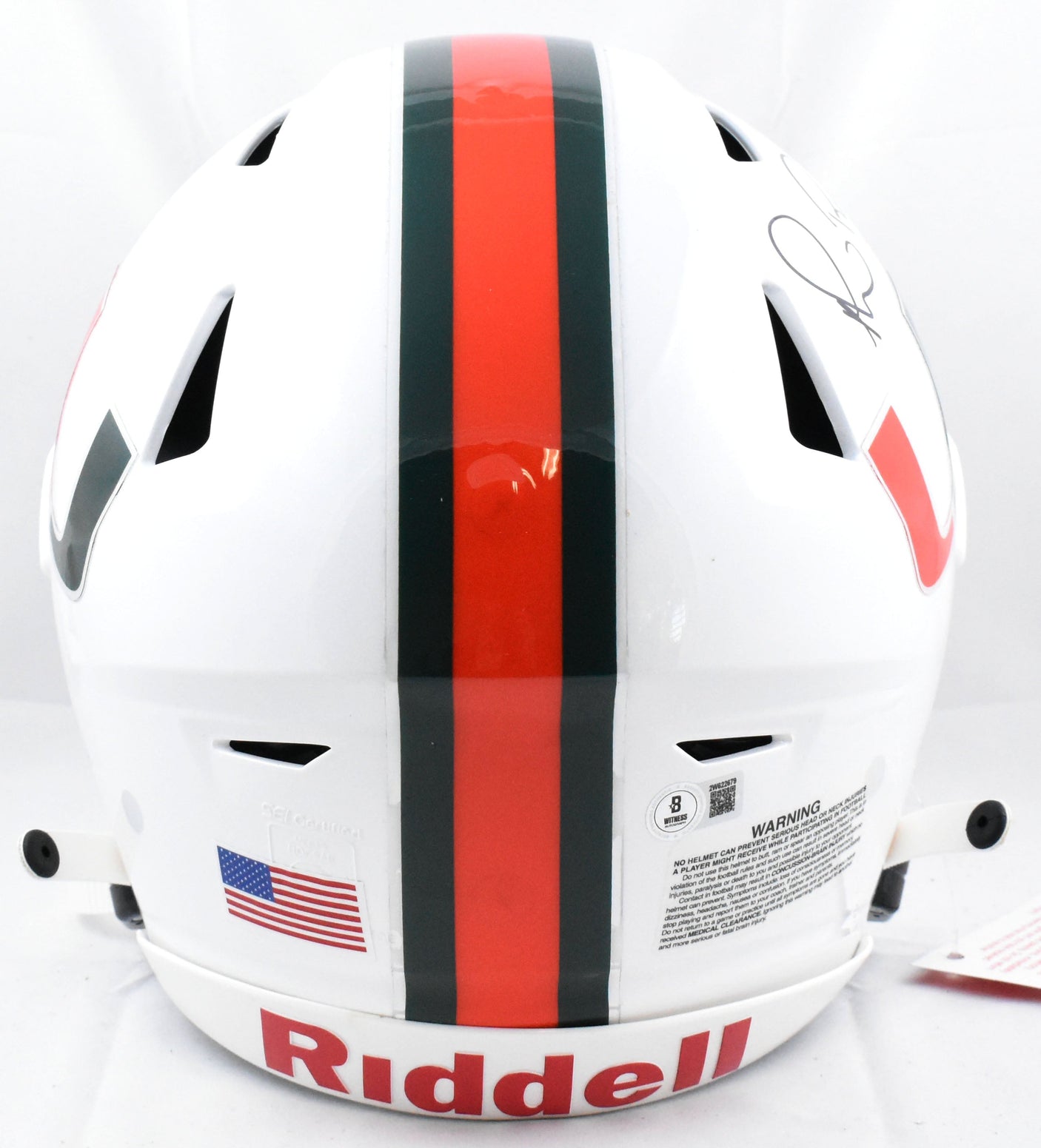 Michael Irvin Autographed Miami Hurricanes F/S SpeedFlex Helmet- Beckett W Holo