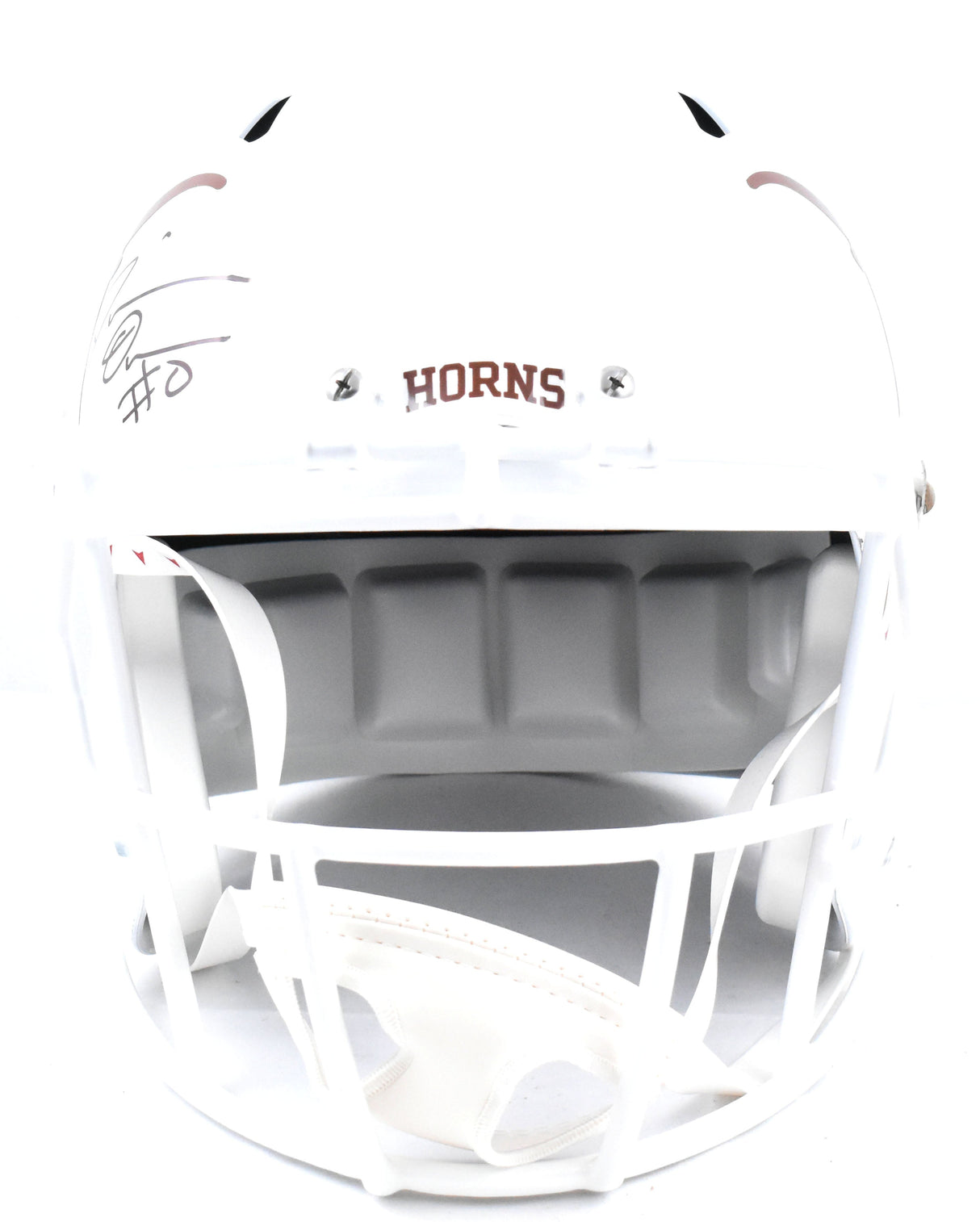 DeMarvion Overshown Autographed Texas F/S Speed Helmet - Beckett W Hologram