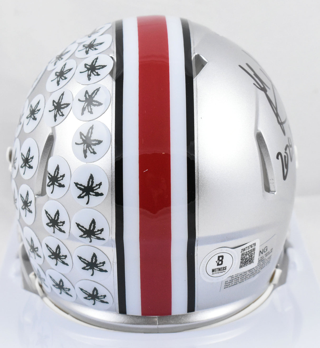 Jack Sawyer Signed Ohio St. Speed Mini Helmet 24 National Champs Beckett W Holo