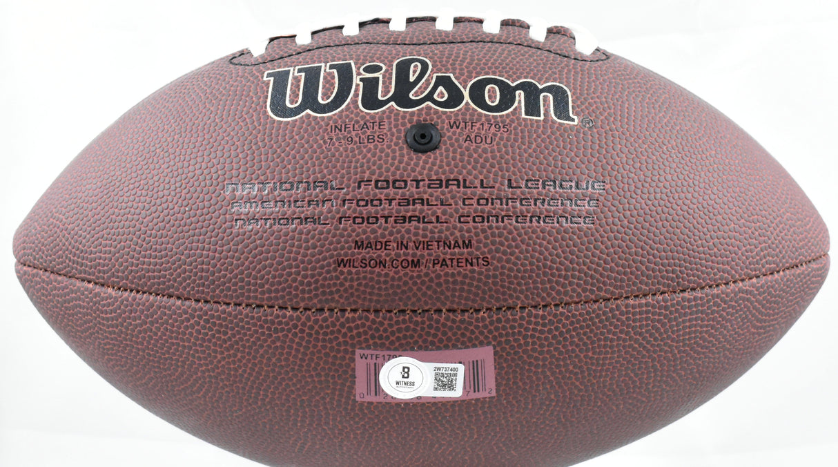 Quinshon Judkins Autographed NFL Super Grip Football- Beckett W Hologram *Silver