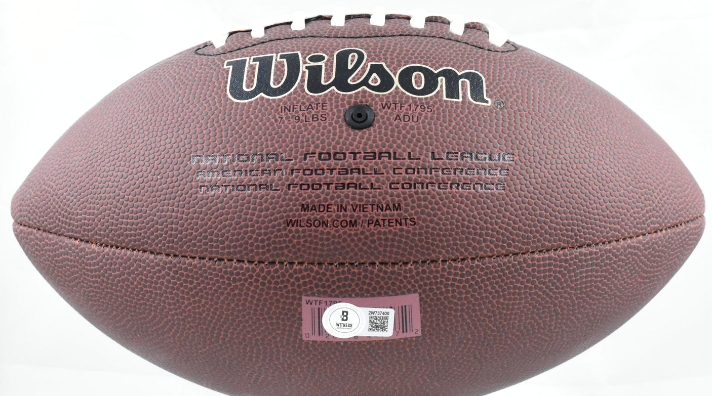 Quinshon Judkins Autographed NFL Super Grip Football- Beckett W Hologram *Silver