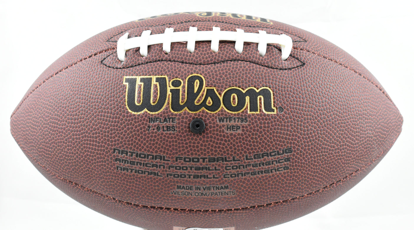 Jack Sawyer Autographed NFL Super Grip Football - Beckett W Hologram *Silver