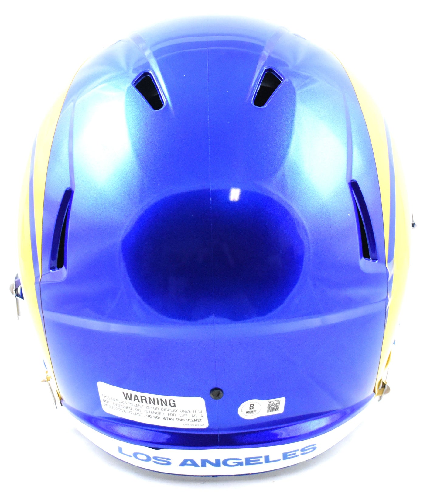 Jared Verse Autographed Rams F/S Speed Helmet - Beckett W Hologram *Black