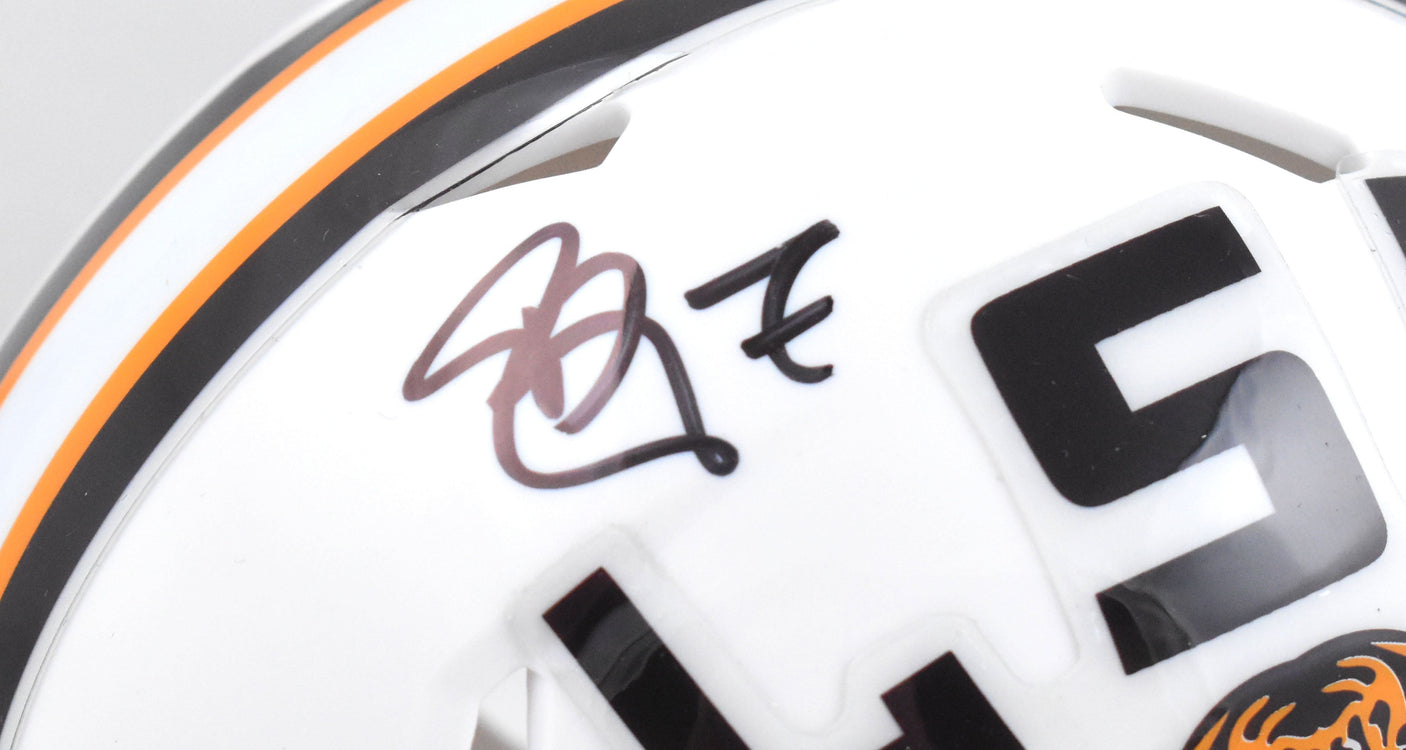 Patrick Peterson Signed LSU Tigers White Speed Mini Helmet - Beckett W Hologram