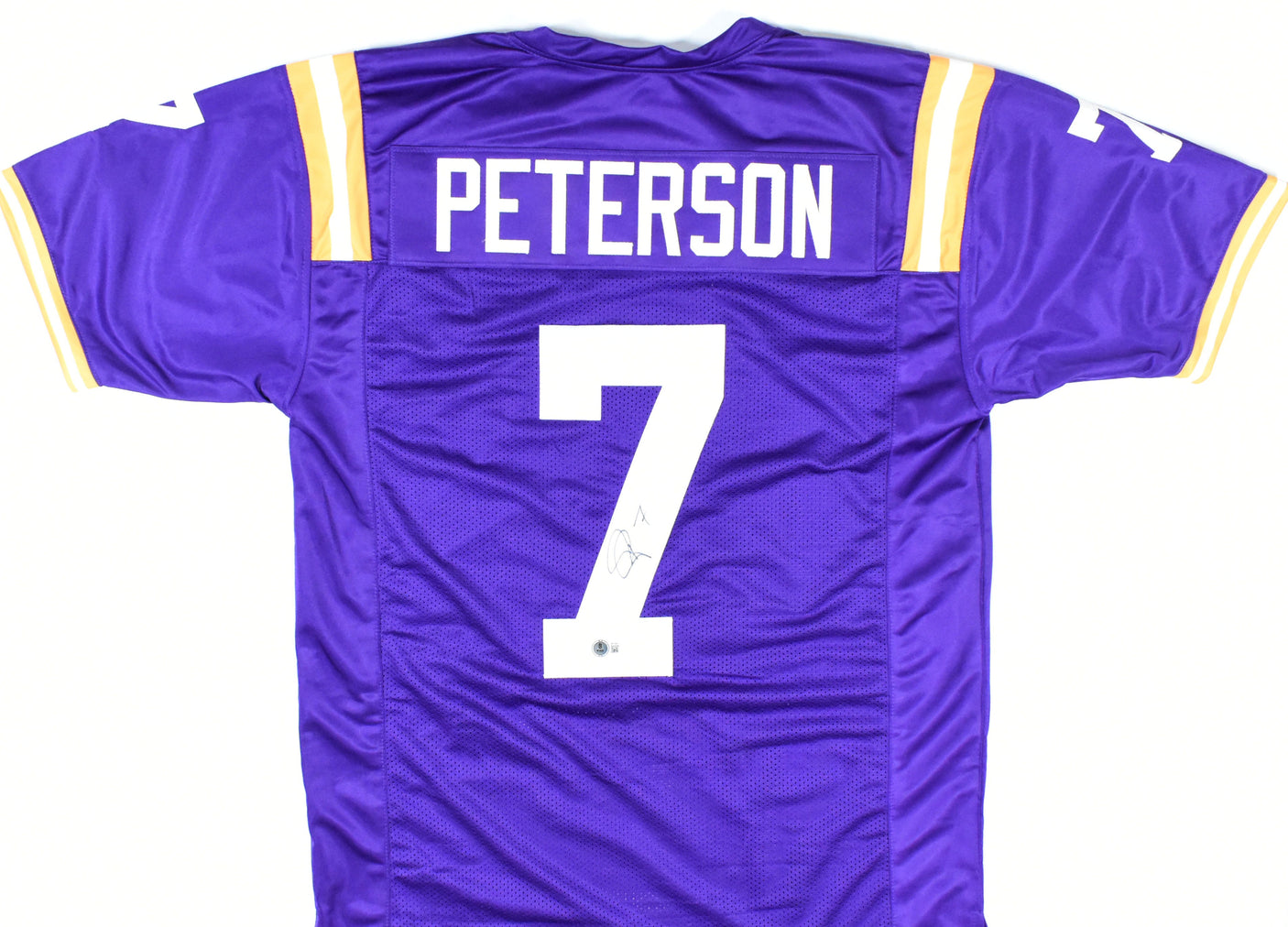 Patrick Peterson Autographed Purple College Style Jersey - Beckett W Hologram