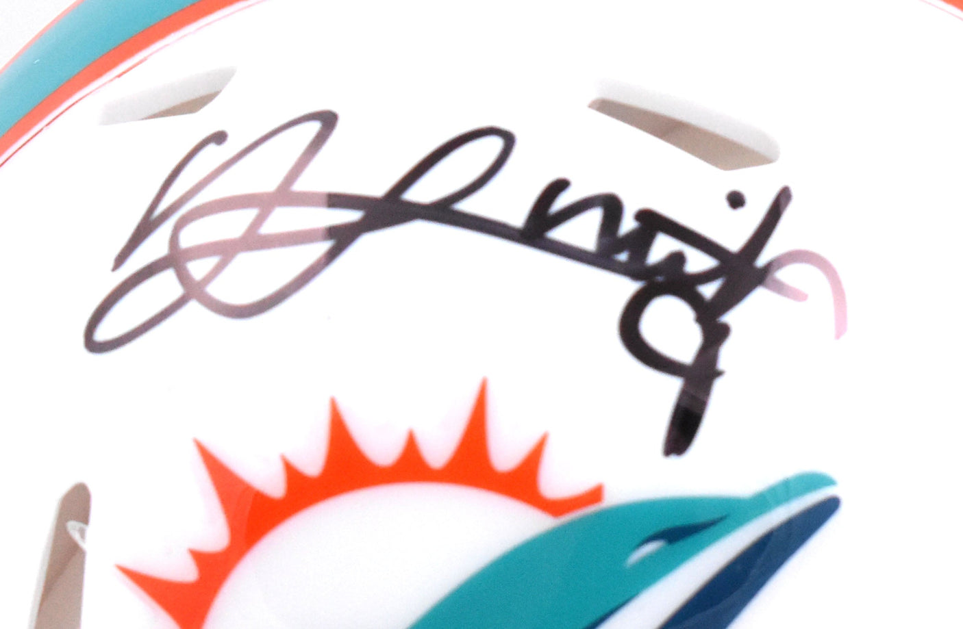 Jonnu Smith Autographed Miami Dolphins Speed Mini Helmet - Beckett W Hologram