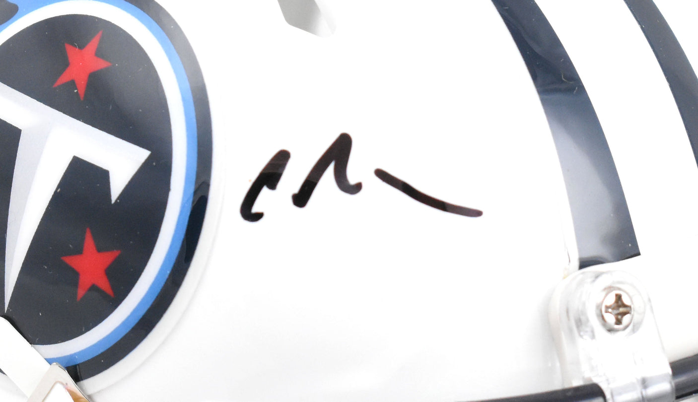 Chris Johnson Autographed Tennessee Titans Speed Mini Helmet Beckett W Hologram