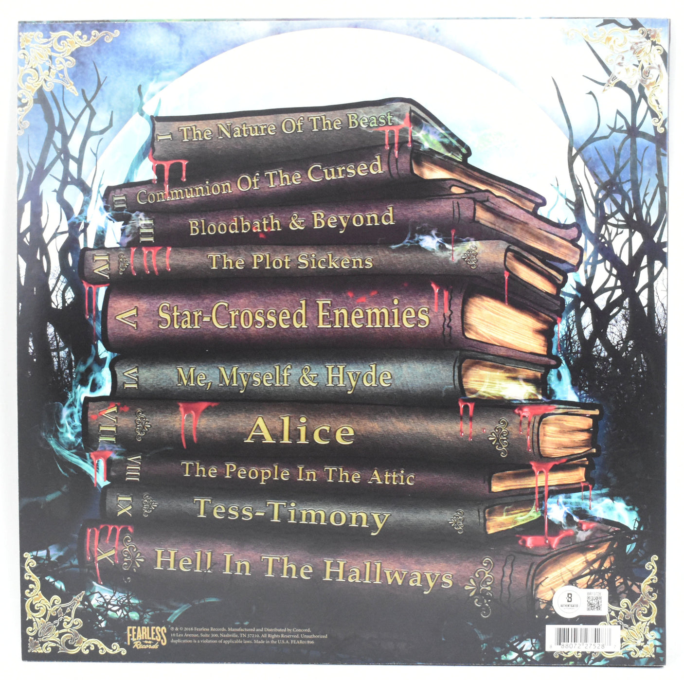 Spencer Charnas Autographed Ice Nine Kills Vinyl Every Trick in the Book Beckett